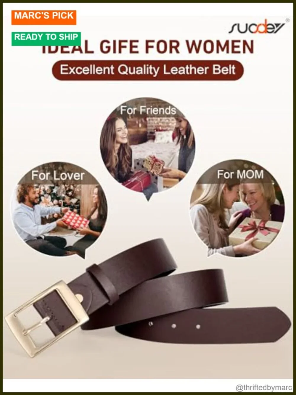 Wide Waist Belt with Pin Buckle 1.5